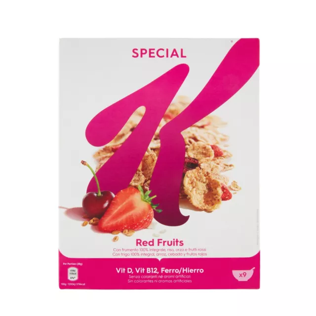 Kellogg's Cereal Special K Red Berry .), Milk Breakfast Vegan 290gr