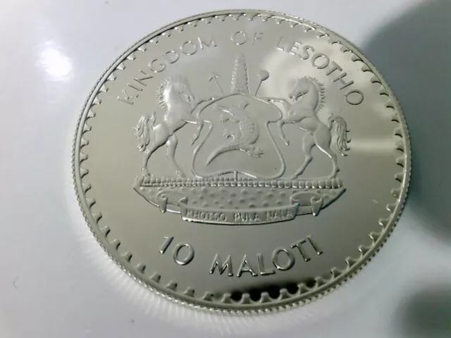 Münzen/ Medaillen, 10 Maloti, 1982, Lesotho, Fussball Weltmeisterschaft Spanien 2