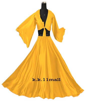 Avoria Bardot Maglia Harem Set Top con Balza Due Pezzi Completo Ventre Danza Costumi 