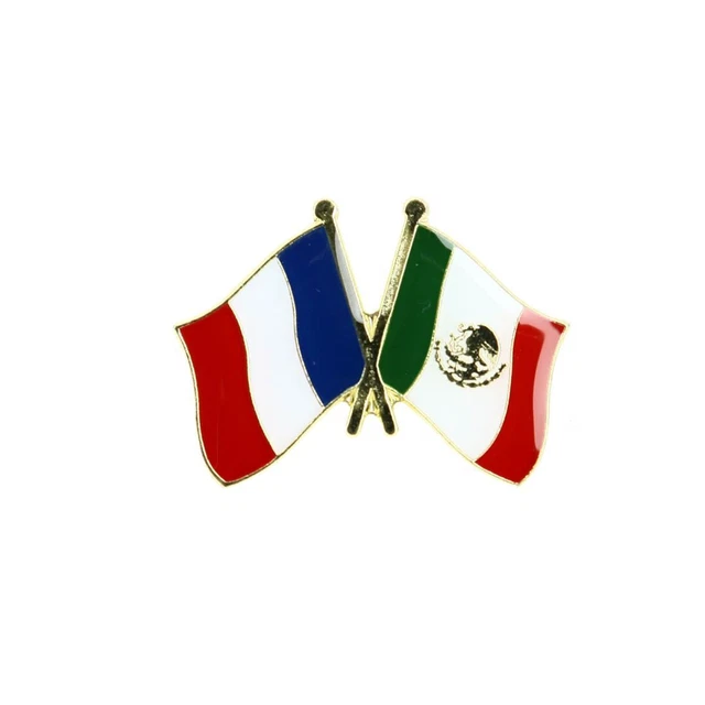 Pin's Drapeaux France-Brésil - Broche Jumelage Et Fraternité, Qualité Acier, Finition Soignée