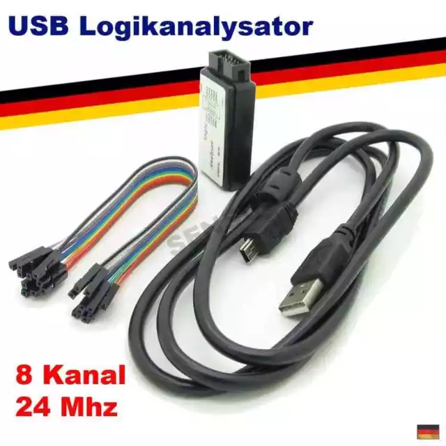 Analizzatore logico USB 8 canali 24 MHz analizzatore logico Arduino 0-5,5 V