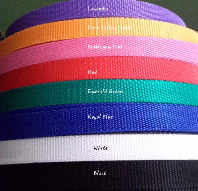 Webbing strapping 20mm wide 12 colours 5 metres LTR POST WITH TRACKING