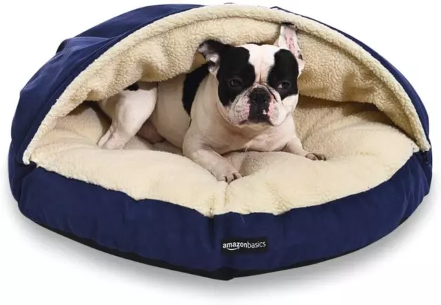 - Cuccia a Grotta Percane Animali Domestici, Media, L 76 X P 76 X H 32 Cm, Blu 2