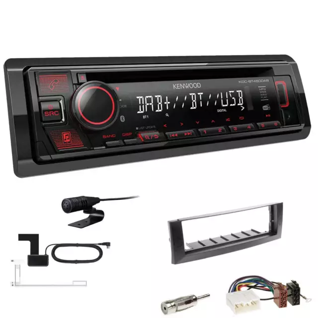 Kenwood Autoradio Spotify DAB für Mitsubishi Colt + Colt CZC Cabriolet