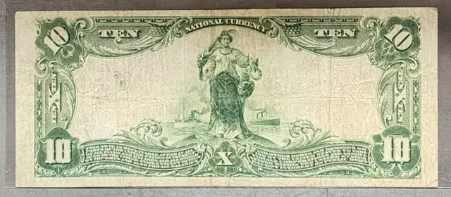 1902 $10 AMERICAN National Bank of Washington, DC Large Note (2340) 2