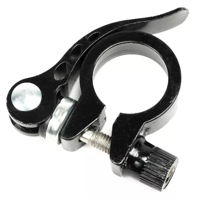 25.4mm Black Bicycle Seatpost Clamp Lever Bike Adjustable Quick Release Screw