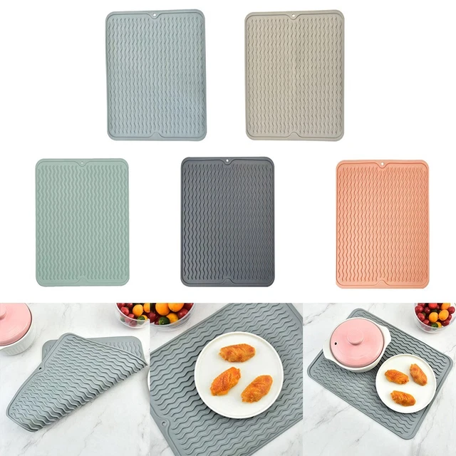 Juego de mesa alfombra cocina juegos de mesa goma gruesa ondulada a rayas 1 unidad 40*30 cm Abl