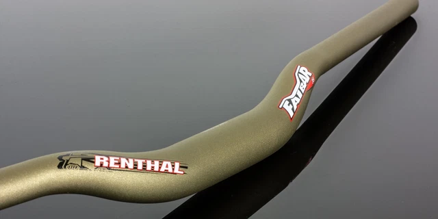 Renthal Fatbar 31.8mm Clamp 30mm Rise 800mm Wide Handlebars MTB DH Enduro GOLD
