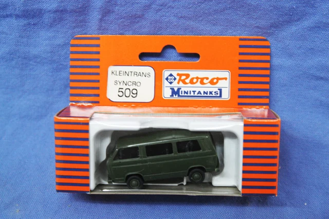 1:87 H0 ROCO Minitanks 509 Kleintransporter Syncro BW OVP EUR 1,50 ...