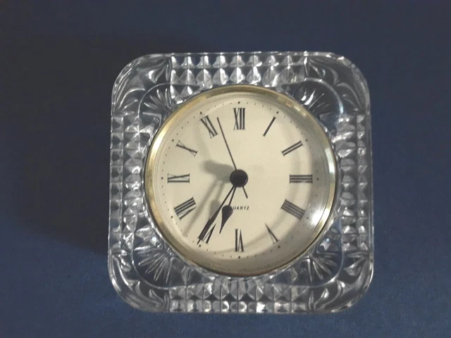 Cristal Darques France Genuine Lead Crystal Clock Cristal Darques France Genuine Lead Crystal Clock