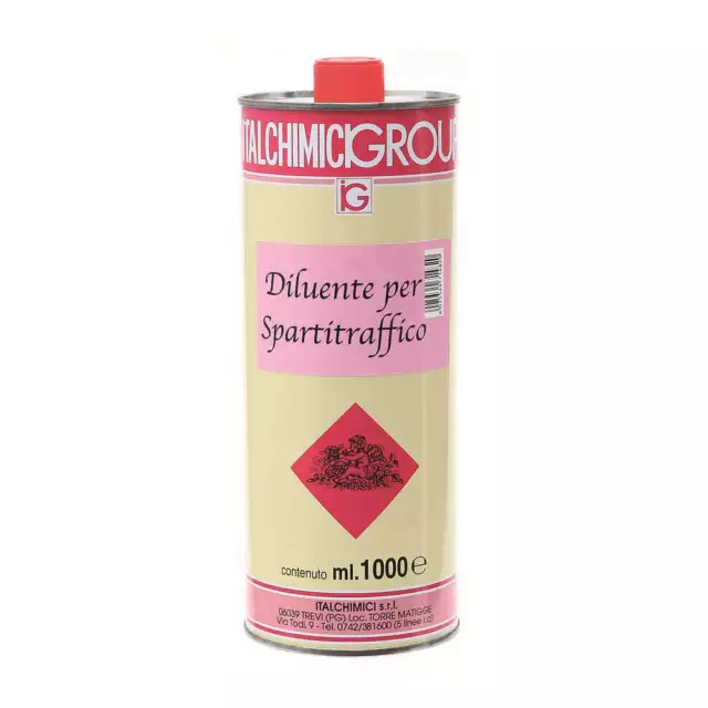 DILUENTE SOLVENTE PER VERNICE PITTURA SPARTITRAFFICO 1000 ml