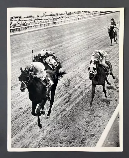 1973 Calder Race Course Horse Racing Action Shot VTG Press Photo Miami Florida