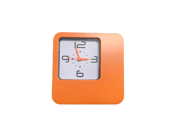 Orologio Sveglia Da Tavolo Scrivania Arancio