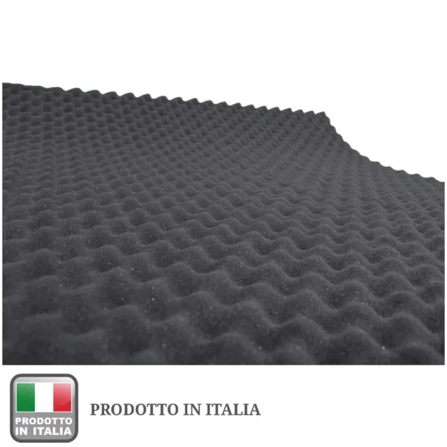 Pannello Spugna Fonoassorbente Insonorizzante Adesivo Bugnato Made in Italy