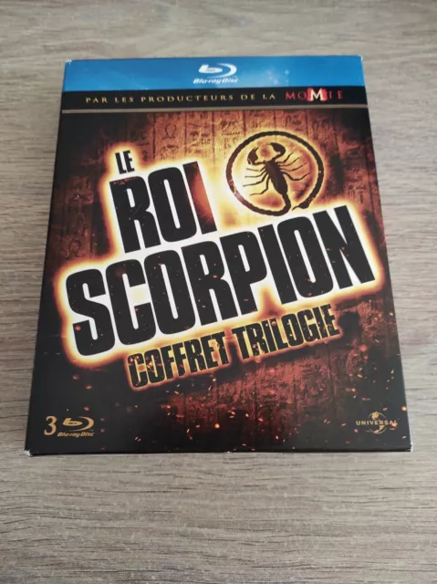 * Le Roi Scorpion -Coffret Trilogie coffret 3 blu Ray ( les bluray sont en TBE)