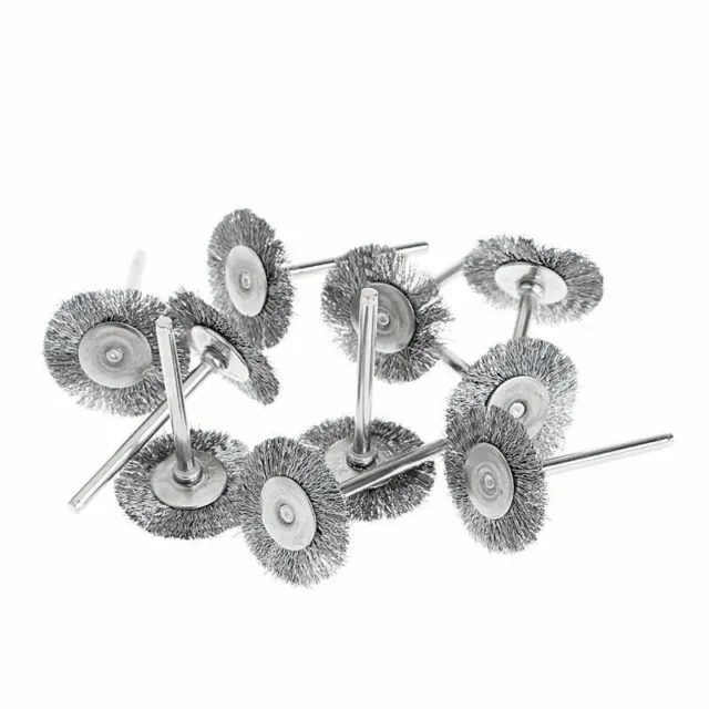 9Pieces Brosse metallique pour perceuse métallique meuleuse circulaire avec  kit de brosse à tige 1/4 pouce pour rouille