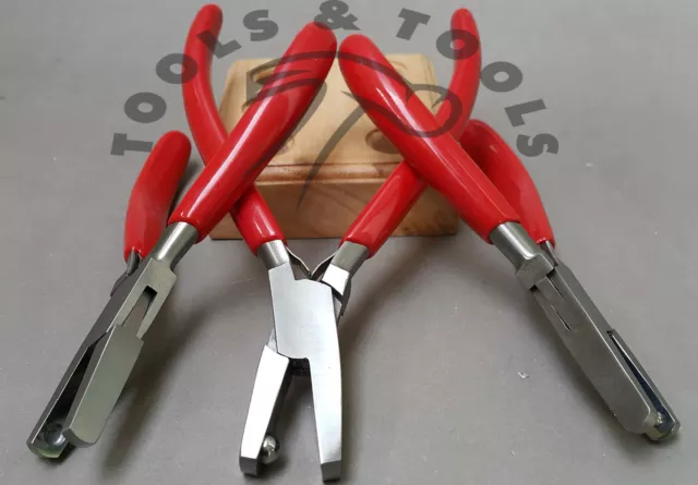 Flat Jaw Ball End Dimple Pliers 3, 5 & 7 Mm Jewelry Forming Bending Riveting