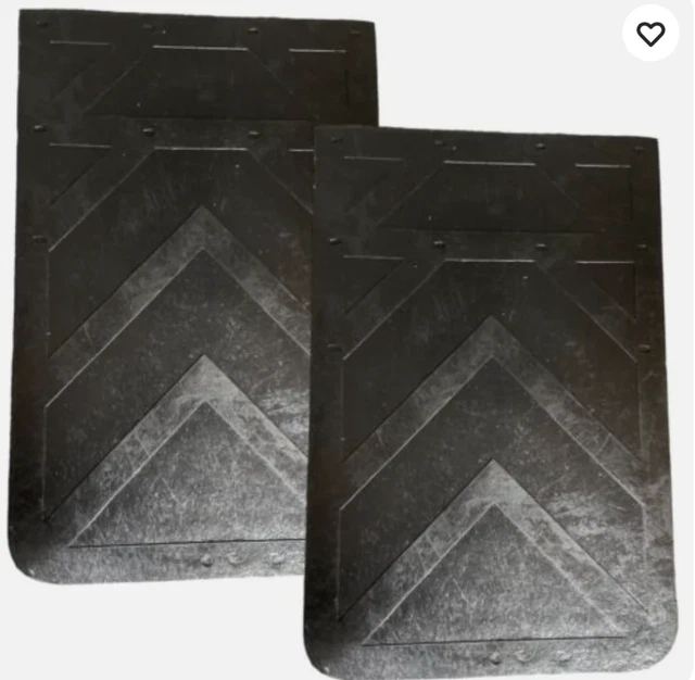 Mud Flaps 36" Tall x 24" Semi Dump Truck Heavy Duty Design 1 Pair 3/8" Thick