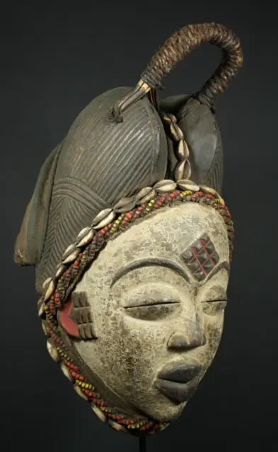 African Okuyi helmet mask - PUNU tribe - Gabon, TRIBAL ART, AFRICAN ART CRAFTS