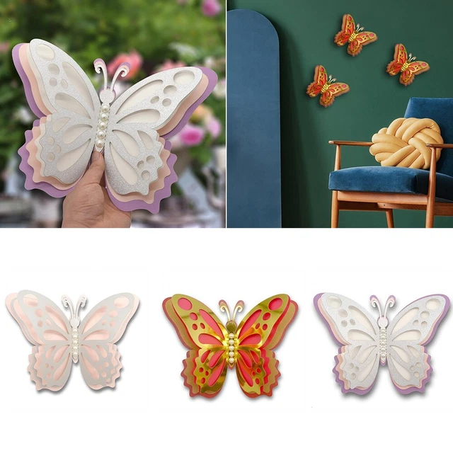 Nuevo Duradero Pegatina de Pared Calcomanías Cuatro Capas Hogar 3D 4 Capas