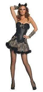 Underwraps Women's Brown and Black Sexy Leopard Halloween Costume - Size Small