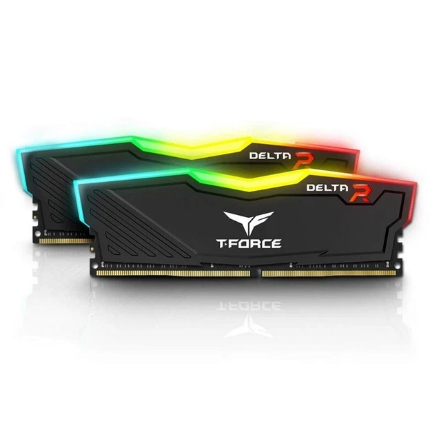 Team Delta Box TEAM DELTA 16GB (2x8GB) 3200MHz Black RGB DDR4 PC RAM Gaming Desktop ...