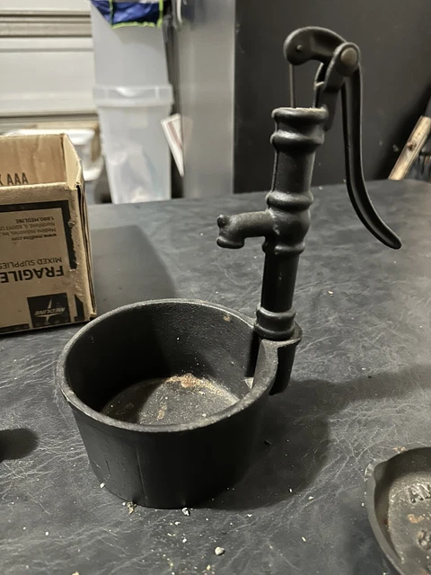 Decorative Miniature cast iron water pump