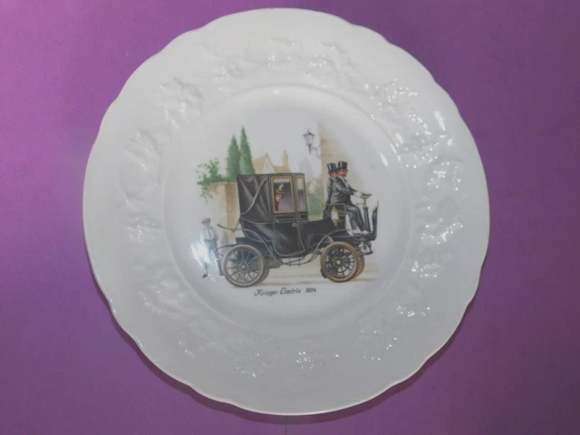 Assiette Céramique De Gien Krieger Electric 1904 Decor  Au Raisin