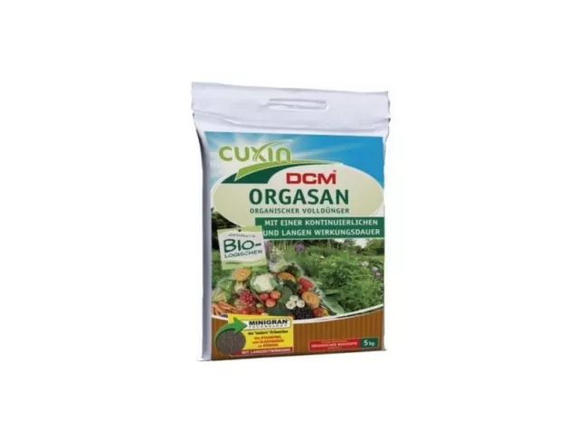 CUXIN DCM Orgasan Organischer Volldünger 5 kg Bio Gartendünger Langzeitwirkung