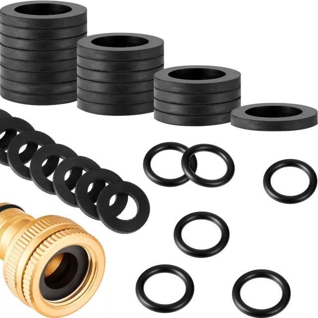 72 Pieces Hose Washer Tap Sealing Rings Set, Includes 24 1/2 Inch Tap...