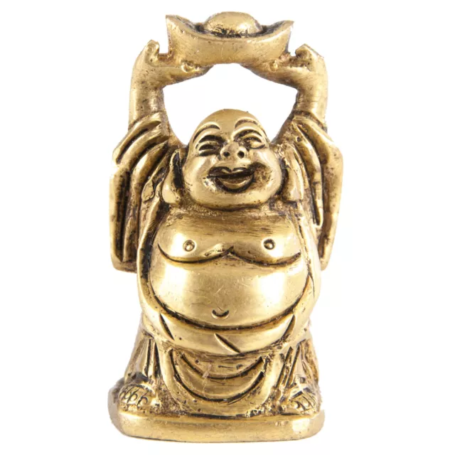 Happy Buddha Aus Messing, 5 Cm von Berk