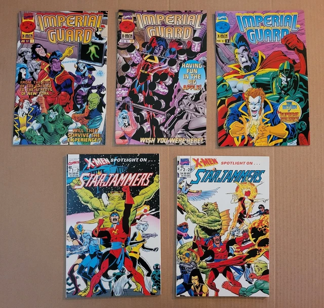 Imperial Guard 1 2 3 X-Men Spotlight on Starjammers 1 2 Complete Marvel Lot of 5
