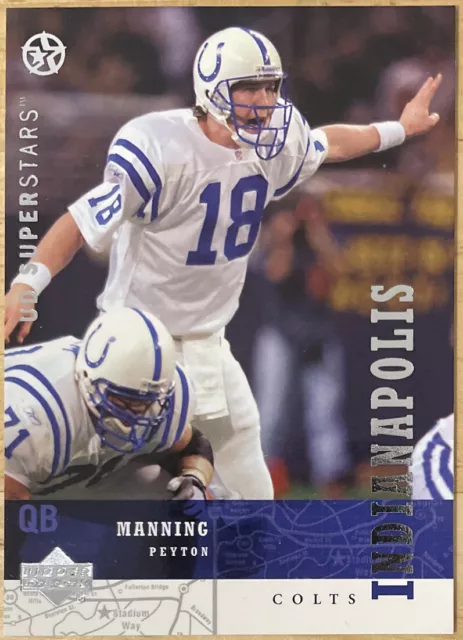 Upper Deck UD Superstars NFL Card - #106 Peyton Manning - INDIANAPOLIS COLTS