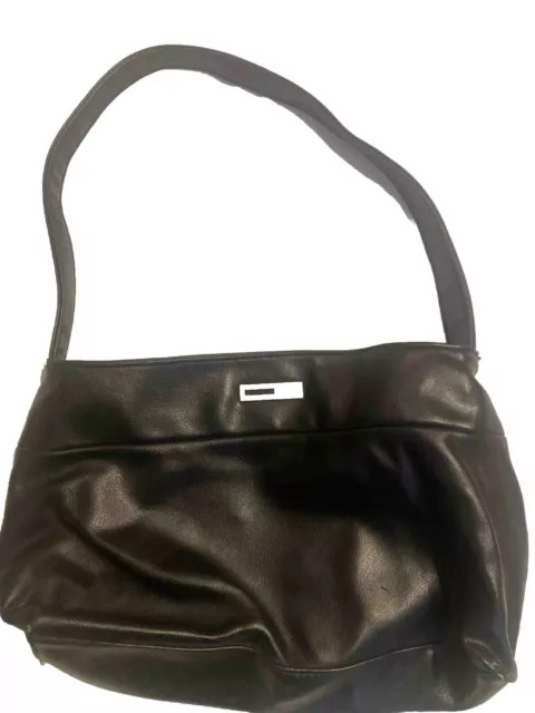 Esprit Vintage Black Leather Shoulder Purse