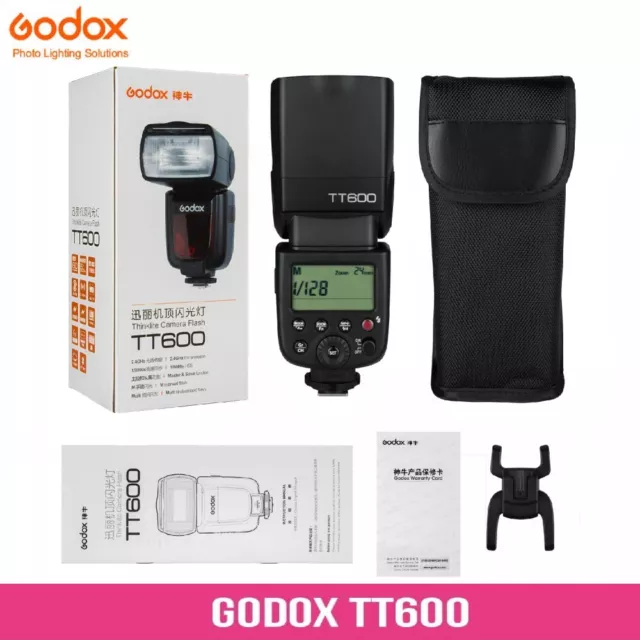 Godox TT600 2.4G Wireless Flash Speedlite F Canon Nikon Sony Fuji Pentax Olympus