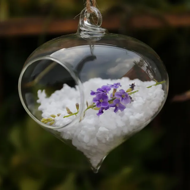 6-36Pcs Hanging Glass Ball Watering Flower Plant Pot Terrarium Container Deco UK