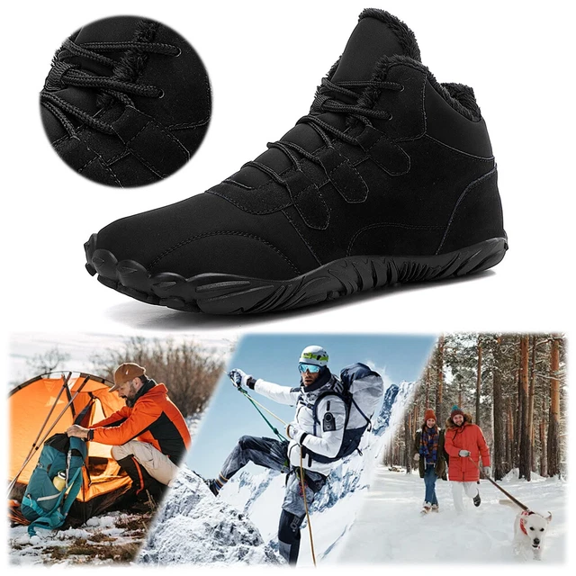 C BAREFOOT SNOW Boots Warm Fur Shoes Thermal Desert Combat Boots for