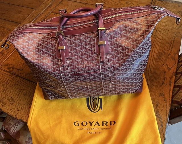 GOYARD DUFFLE BAG Boeing 45 Exclusive Red Color Very Rare Brand
