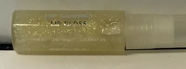 2 Pieces Naturistics Lip Sorbet Lip Gloss 0.3 fl oz COCONUT ICE