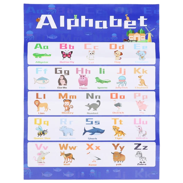 PRESCHOOL CLASSROOM ABC Posters Alphabet Letters Learning Chart Toys £6 ...