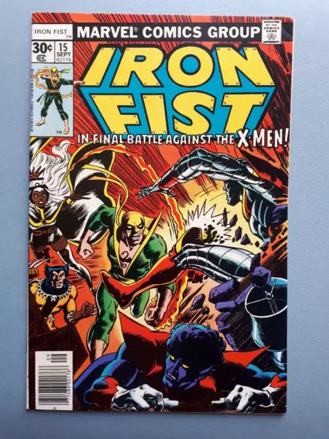 Iron Fist #15 - Vol.1 1975 - Claremont / Byrne X-Men - HIGH GRADE VF+ to VF/NM