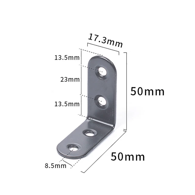 Stainless Steel L-Shape Right Angle Bracket Corner Brace Joint Shelf Support