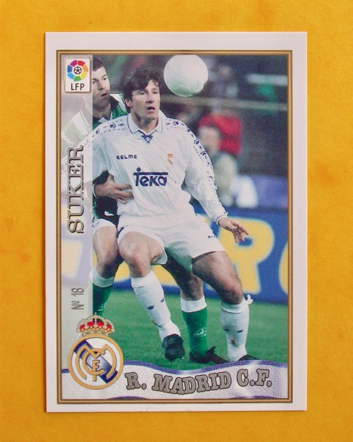 Las Fichas De La Liga 97-98. Nº 285. Quique Flores  Real Zaragoza Editorial Mundicromo