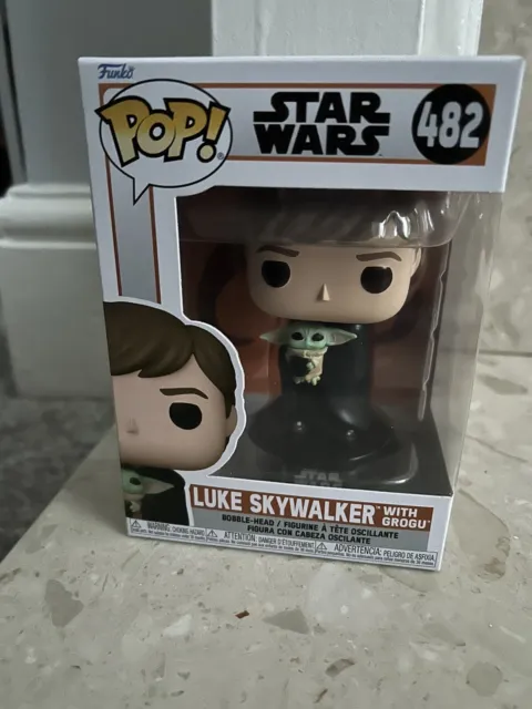 Funko POP! Star Wars The Mandalorian Luke Skywalker With Grogu #482 New In Box
