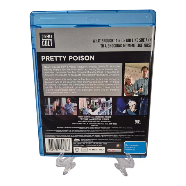 PRETTY POISON - Blu-ray - Anthony Perkins Tuesday Weld - Cinema Cult ...