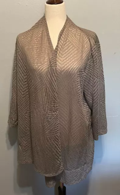 JM Collection Women - Women Size 1X - Gray /Brownish Dress Jacket - NWOT