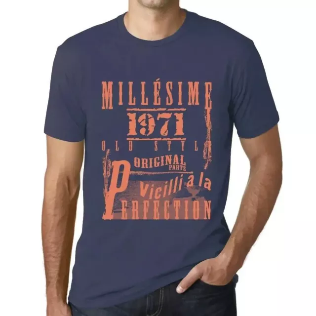 ULTRABASIC Homme Tee-Shirt Millésime Vieilli À La Perfection 1971 Millésime