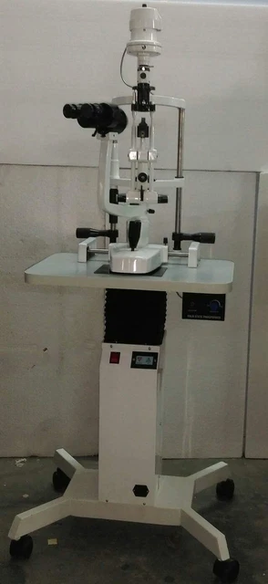 Slit Lamp With Motorized Table Accessories Ophthalmic Fast Free Shipping KFCO