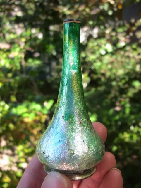 Joli petit vase soliflore Art Nouveau en émail de Limoges signé Sarlandie