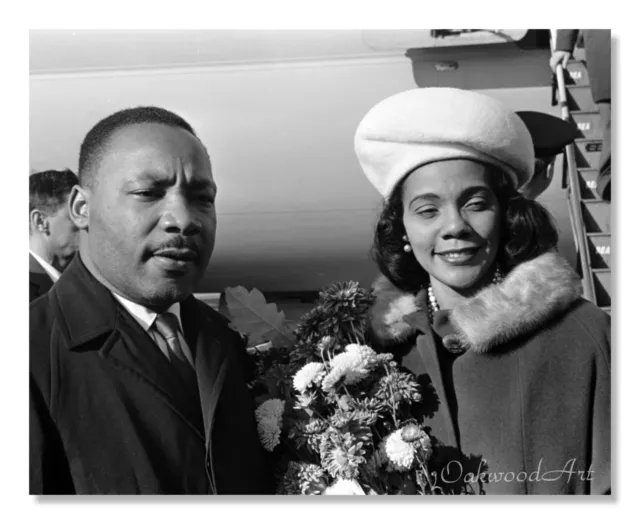 Dr. Martin Luther King and Coretta Scott King c1965 - Vintage Photo Reprint